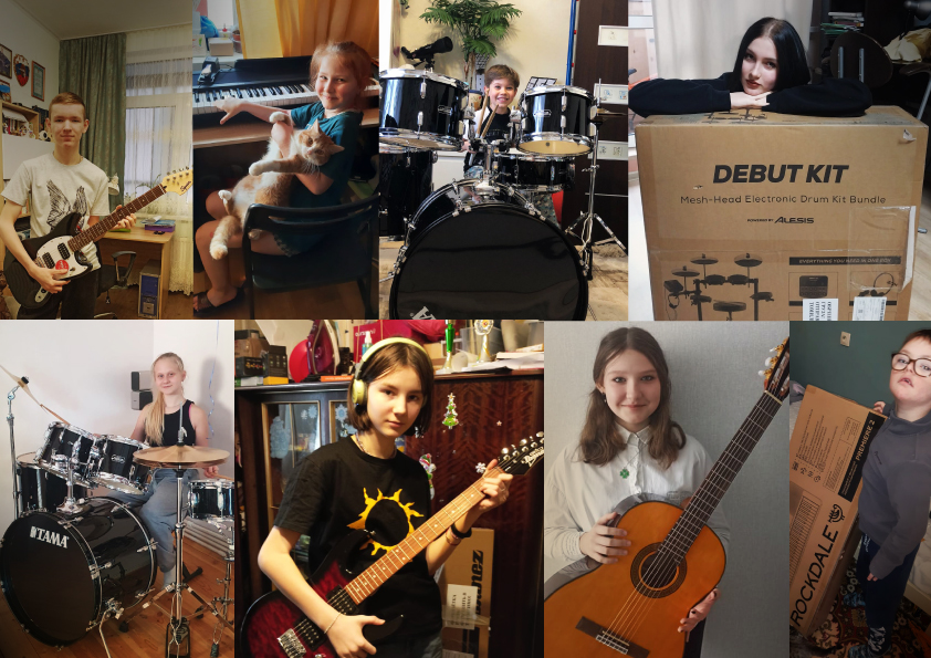 Радостные новости: FENDER подарили гитары детям