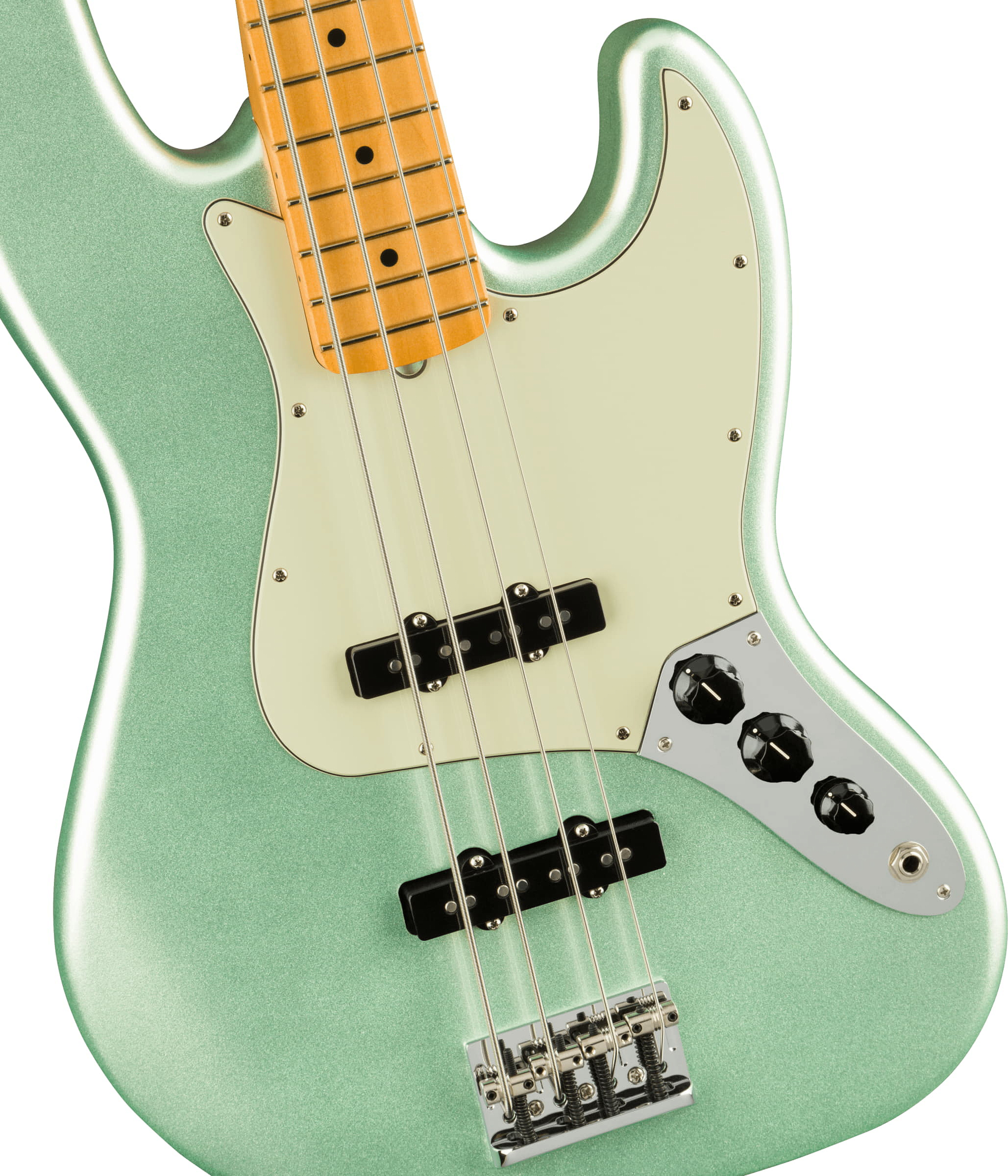 FENDER American PRO II Jazz Bass MN Mystic Surf Green – фото 4