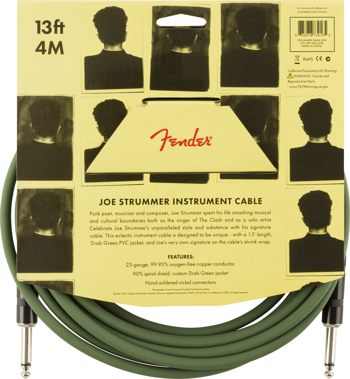 FENDER Strummer Pro 13" INST Cable Drab Green – фото 5