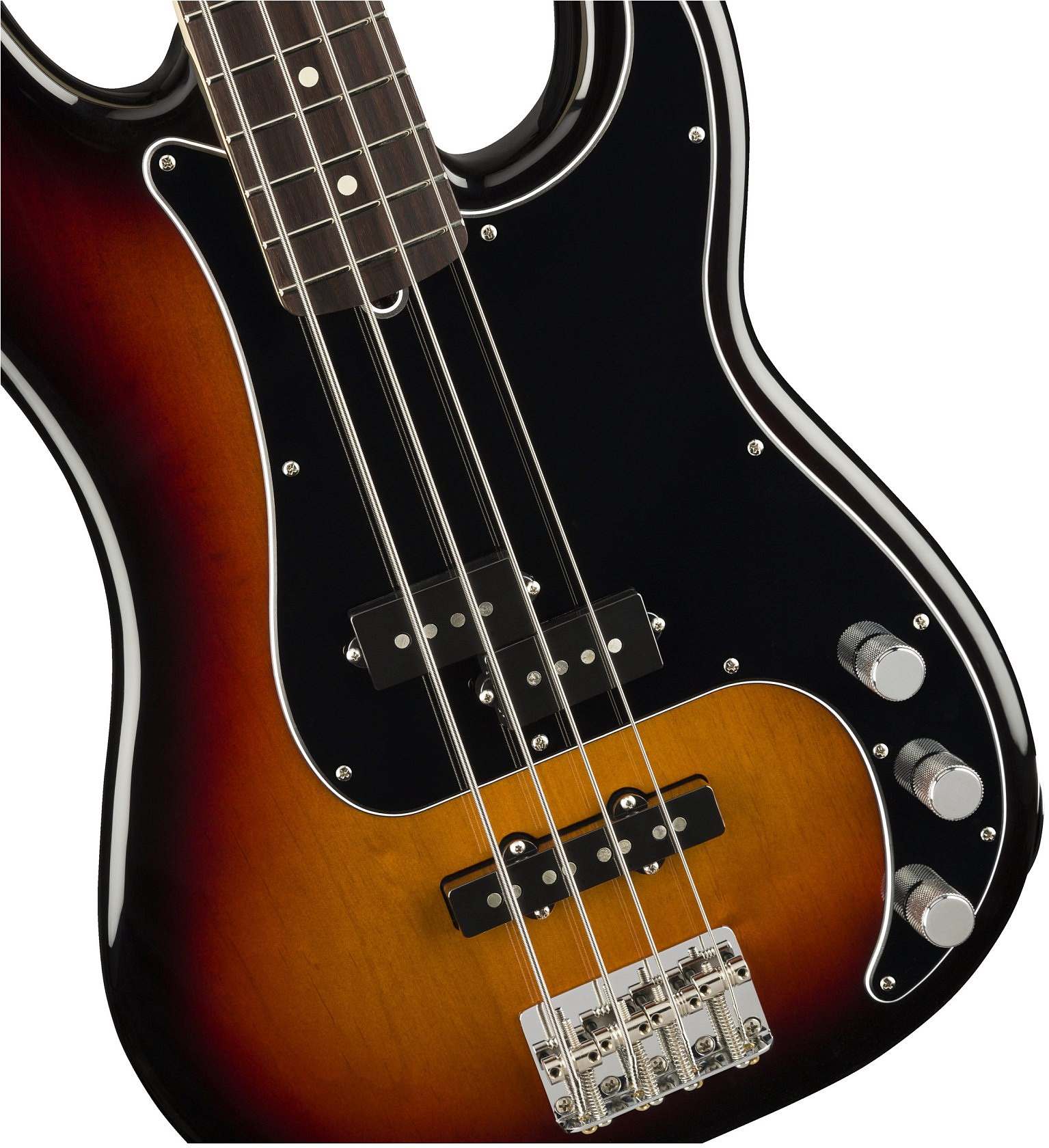 FENDER American Performer Precision Bass®, Rosewood Fingerboard, 3-Color Sunburst бас-гитара – фото 4