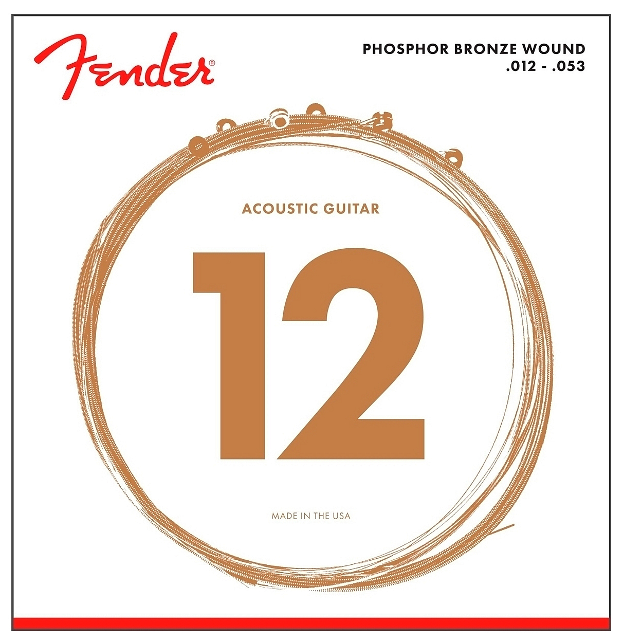 FENDER STRINGS NEW ACOUSTIC 60L PHOSPHOR BRONZE BALL 12-53