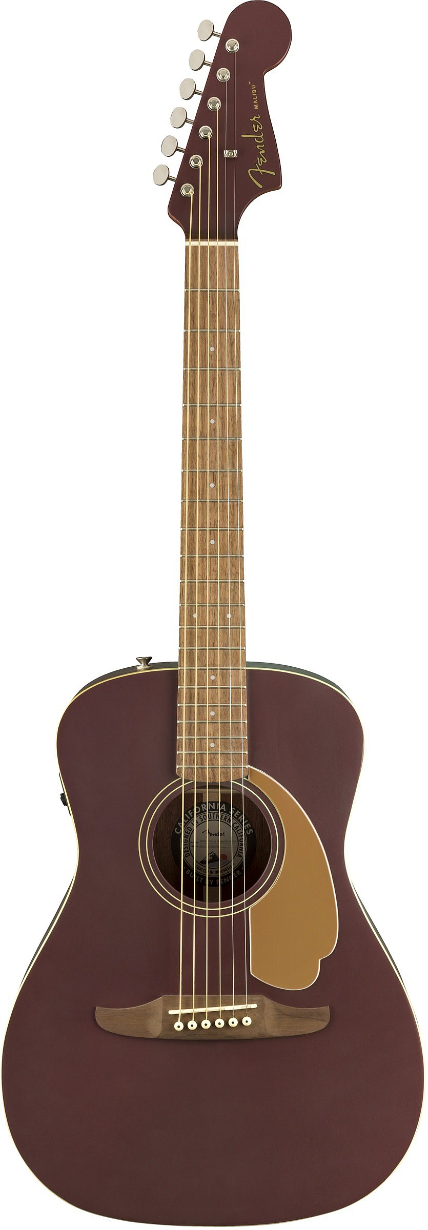 FENDER Malibu Player Burgundy Satin - фото 1