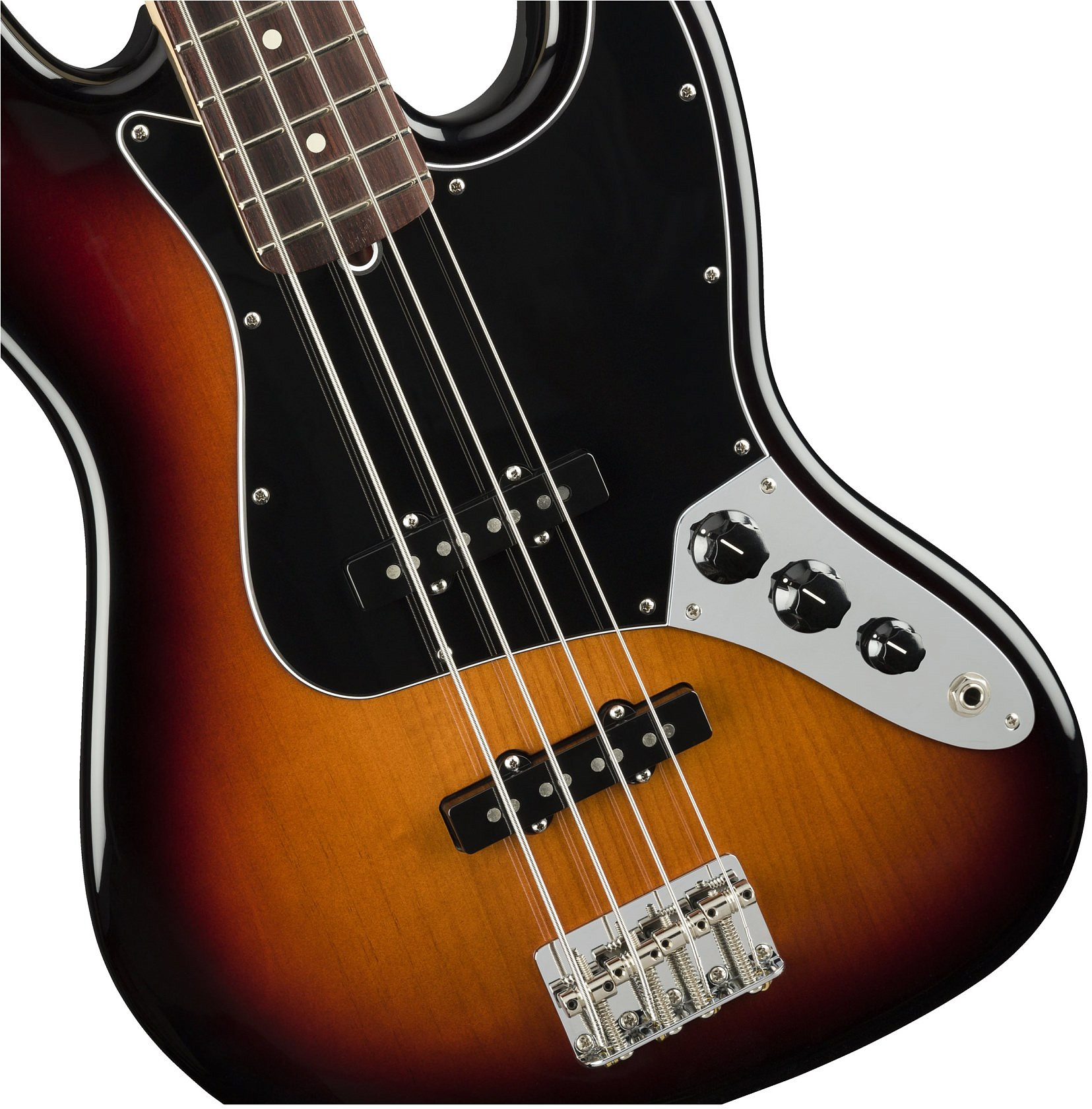 FENDER American Performer Jazz Bass®, Rosewood Fingerboard, 3-Color Sunburst бас-гитара – фото 3