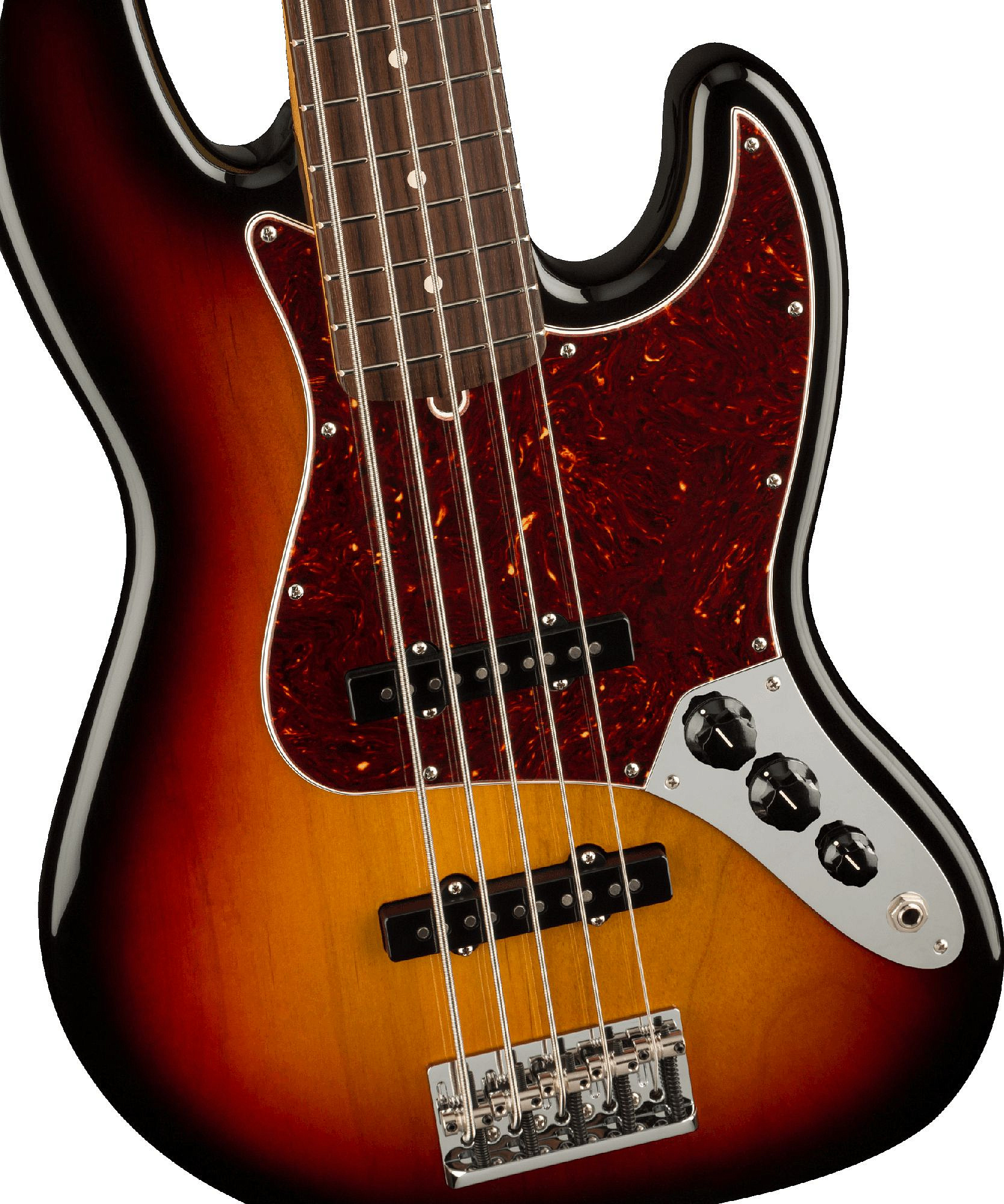 FENDER American PRO II Jazz Bass V RW 3-Tone Sunburst – фото 5