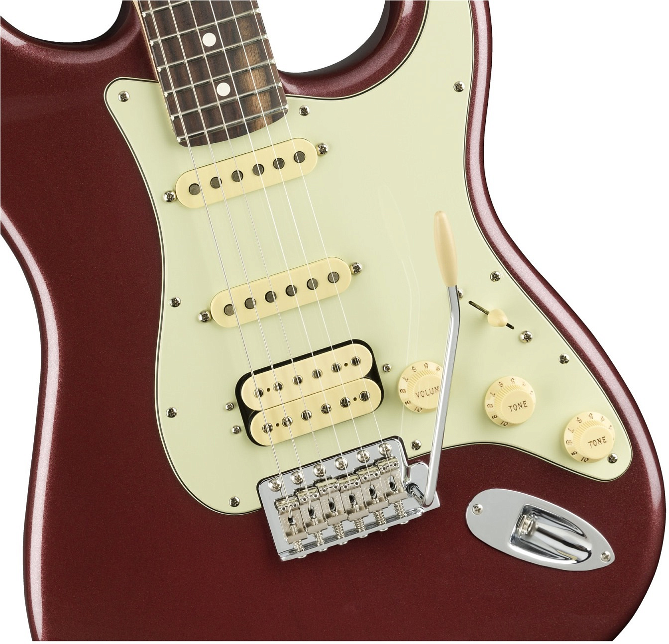 FENDER AMERICAN PERFORMER STRATOCASTER® HSS, ROSEWOOD FINGERBOARD, AUBERGINE электрогитара – фото 4