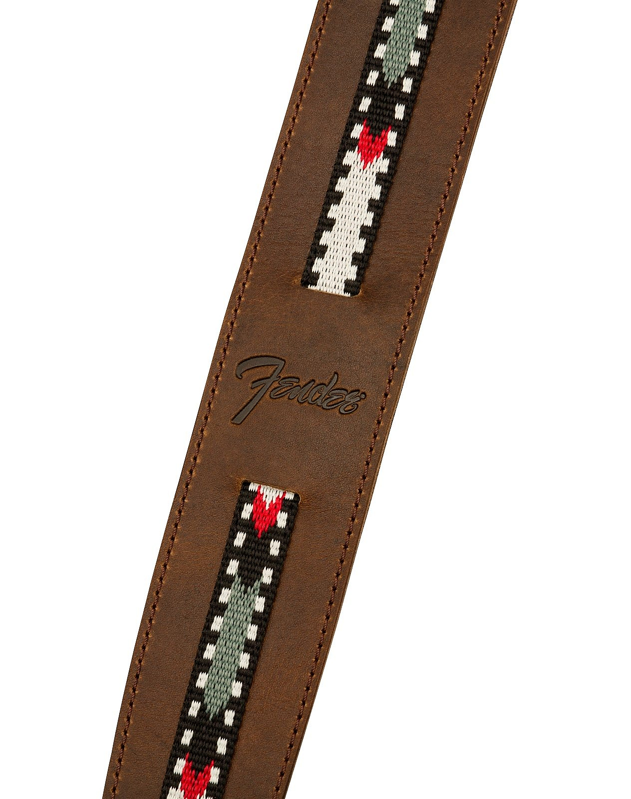 FENDER Paramount ACOUSTIC Leather Strap Brown – фото 2