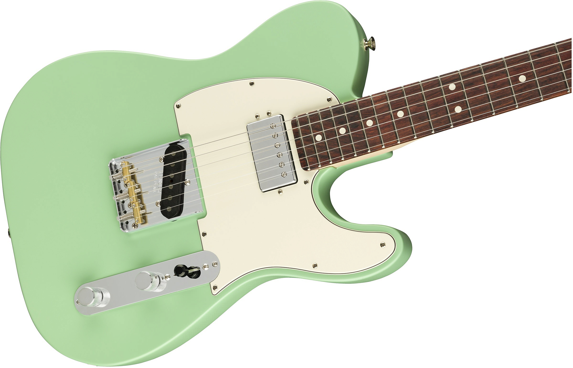 FENDER AMERICAN PERFORMER TELECASTER® WITH HUMBUCKING, ROSEWOOD FINGERBOARD, SATIN SURF GREEN электрогитара – фото 3