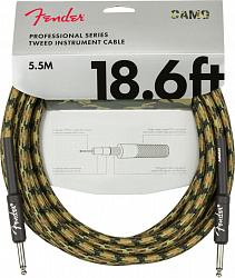 FENDER PRO Series INST Cable 18.6" Woodland Camo