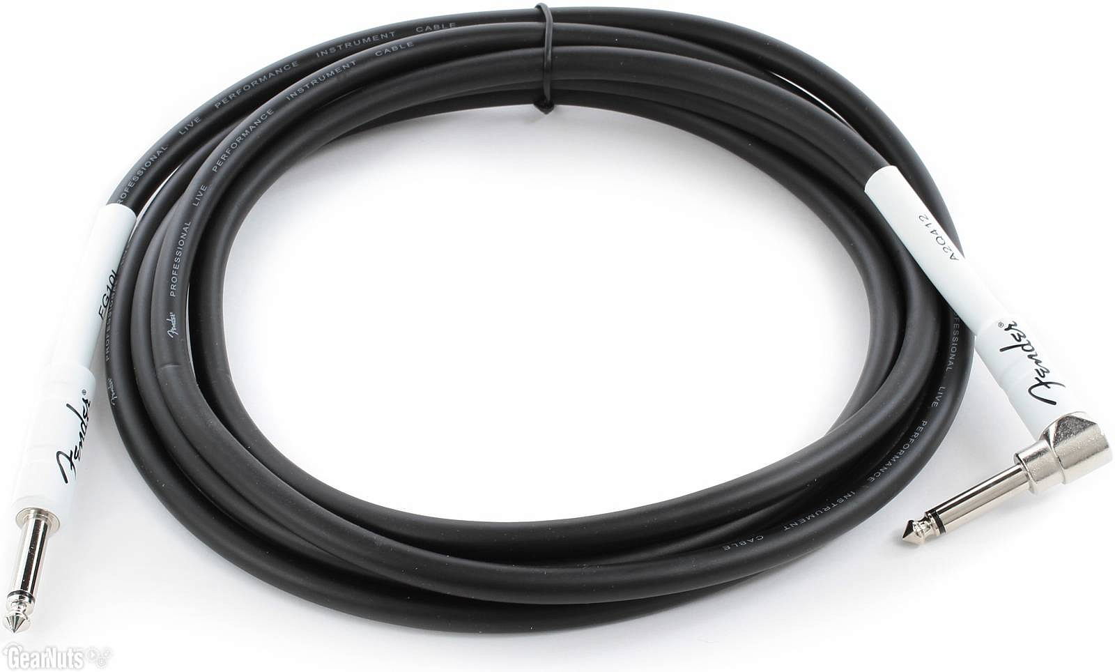 FENDER 10` ANGLE INSTRUMENT CABLE BLACK - фото 1