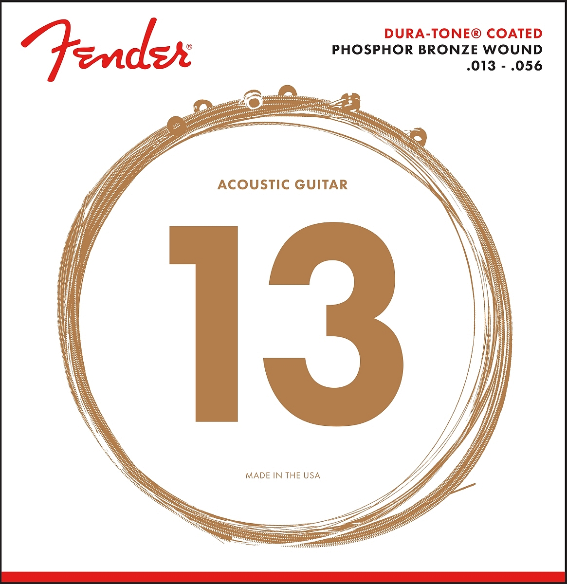 FENDER 860M PHOSPHOR BRONZE COATED 13-56