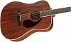 FENDER PM-1 Dreadnought All Mahogany with Case, Natural OV акустическая гитар – фото 3