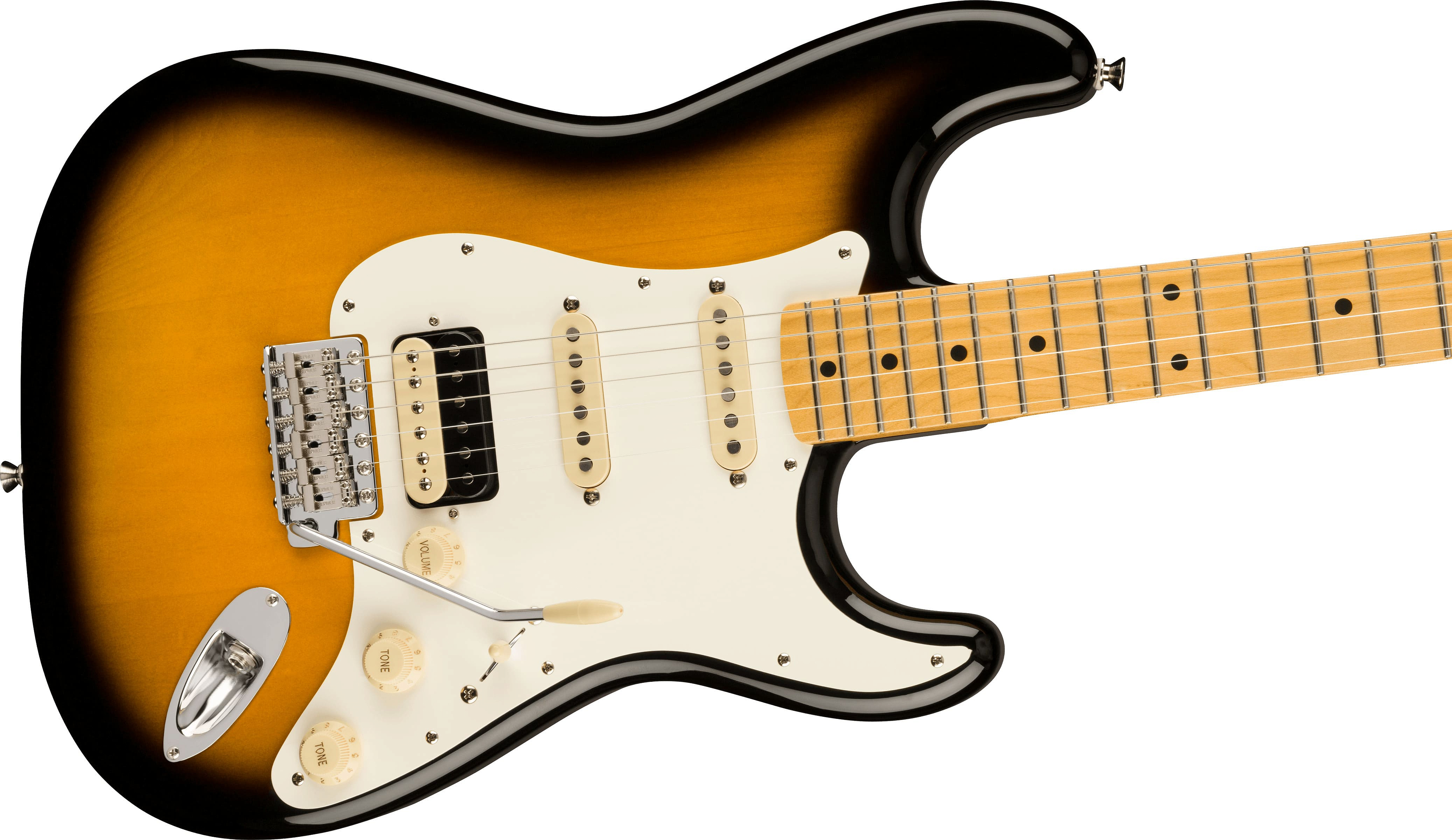 FENDER Japan Vintage Mod 50S Stratocaster HSS MN 2-Tone Sunburst – фото 3