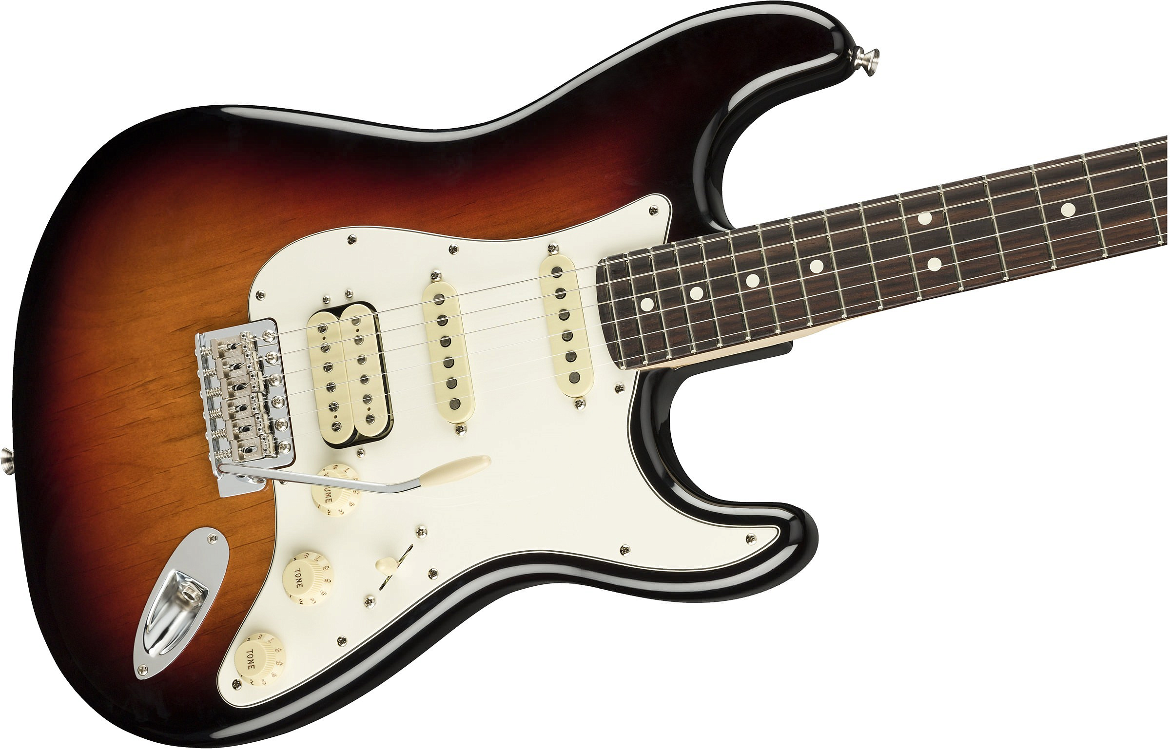 FENDER AMERICAN PERFORMER STRATOCASTER® HSS, ROSEWOOD FINGERBOARD, 3-COLOR SUNBURST электрогитара – фото 4