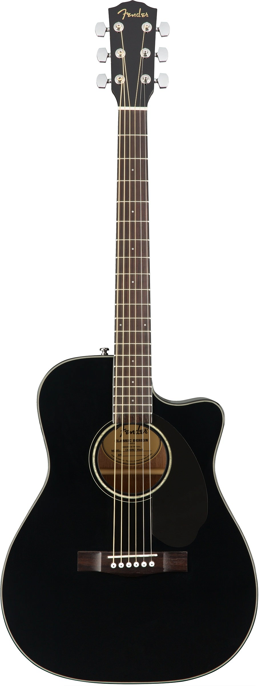 FENDER CC-60SCE BLK WN электроакустическая гитара - фото 1