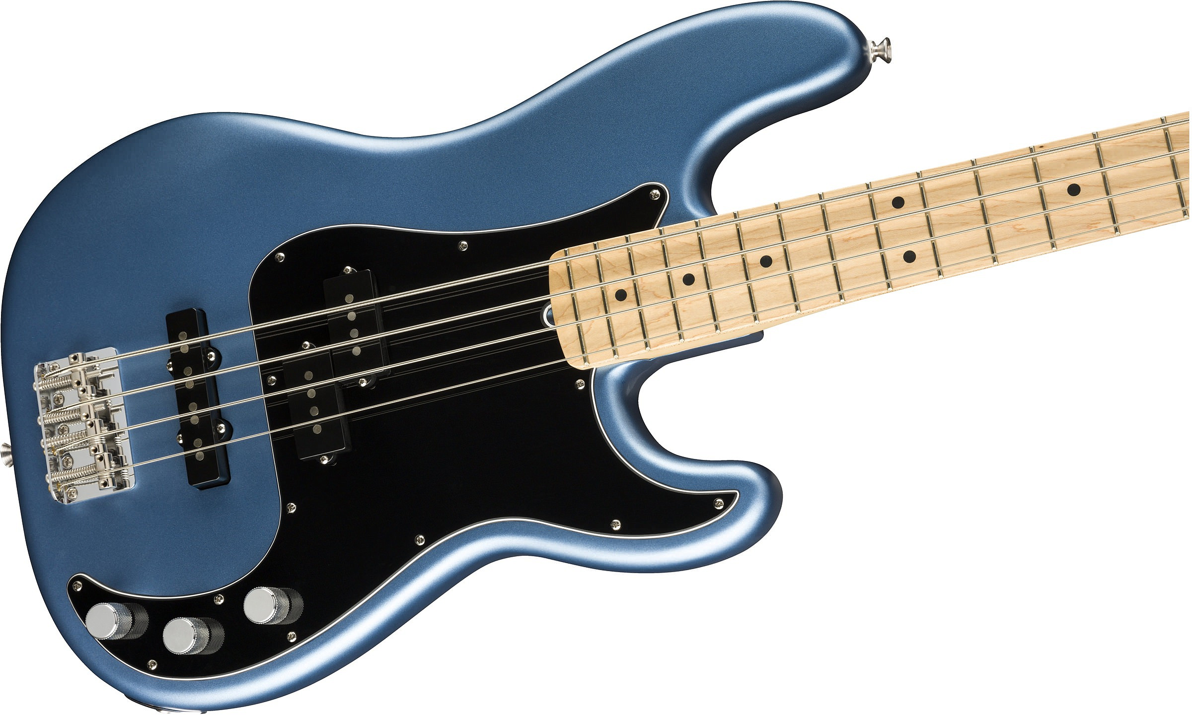 FENDER American Performer Precision Bass®, Maple Fingerboard, Satin Lake Placid Blue бас-гитара – фото 4